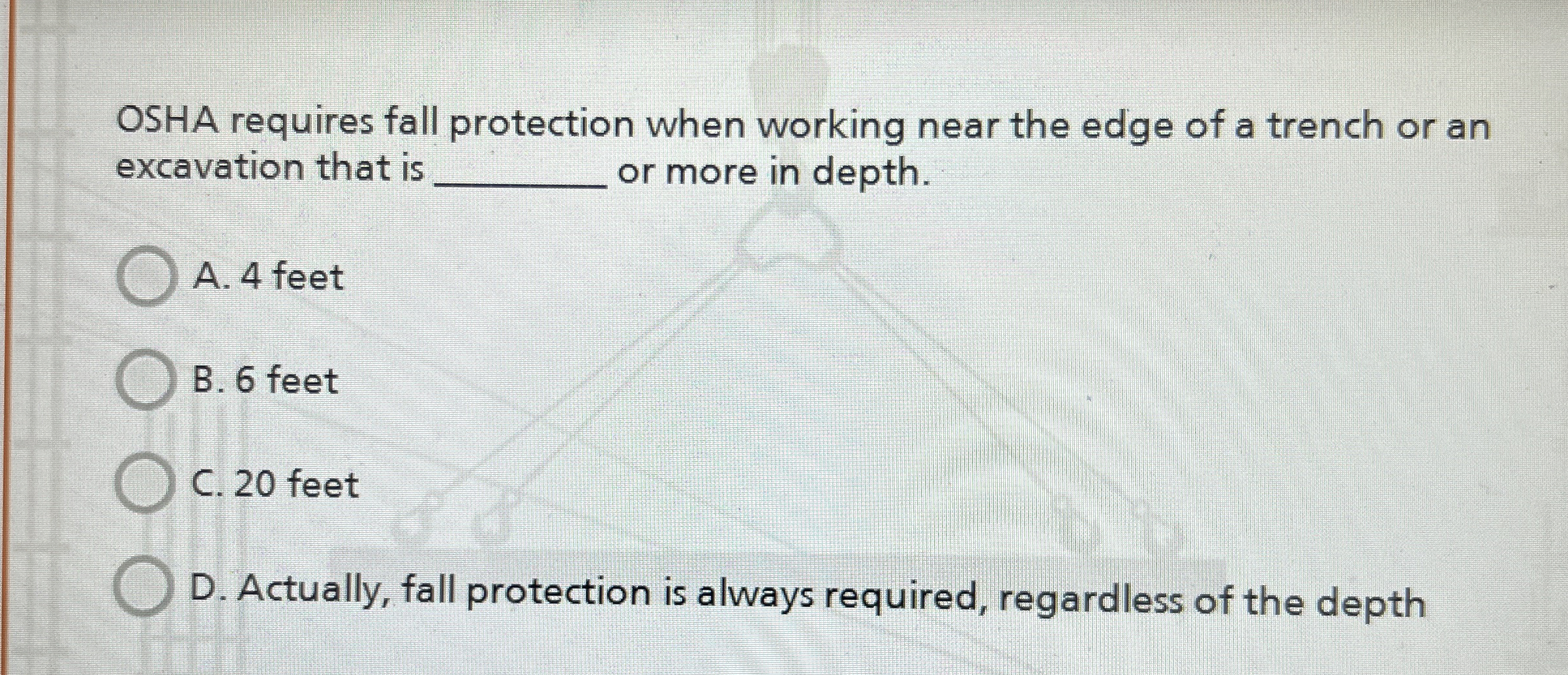 OSHA requires fall protection when working near