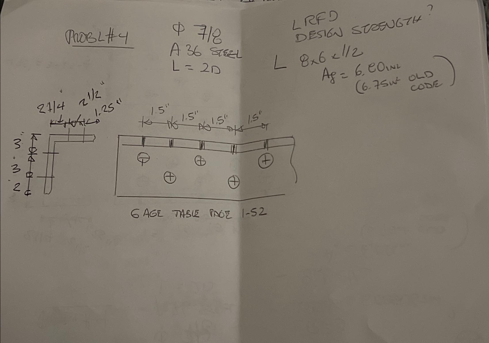 ProblH 4 , 7 7 1 8 LRFD DESIGN STOENGTH? 2 7 1 4