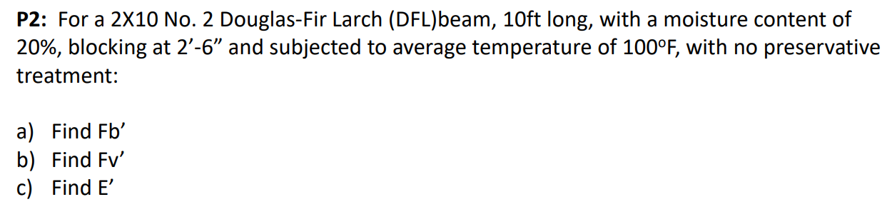 P 2 : For a 2 X 1 0 No . 2 Douglas - Fir Larch (