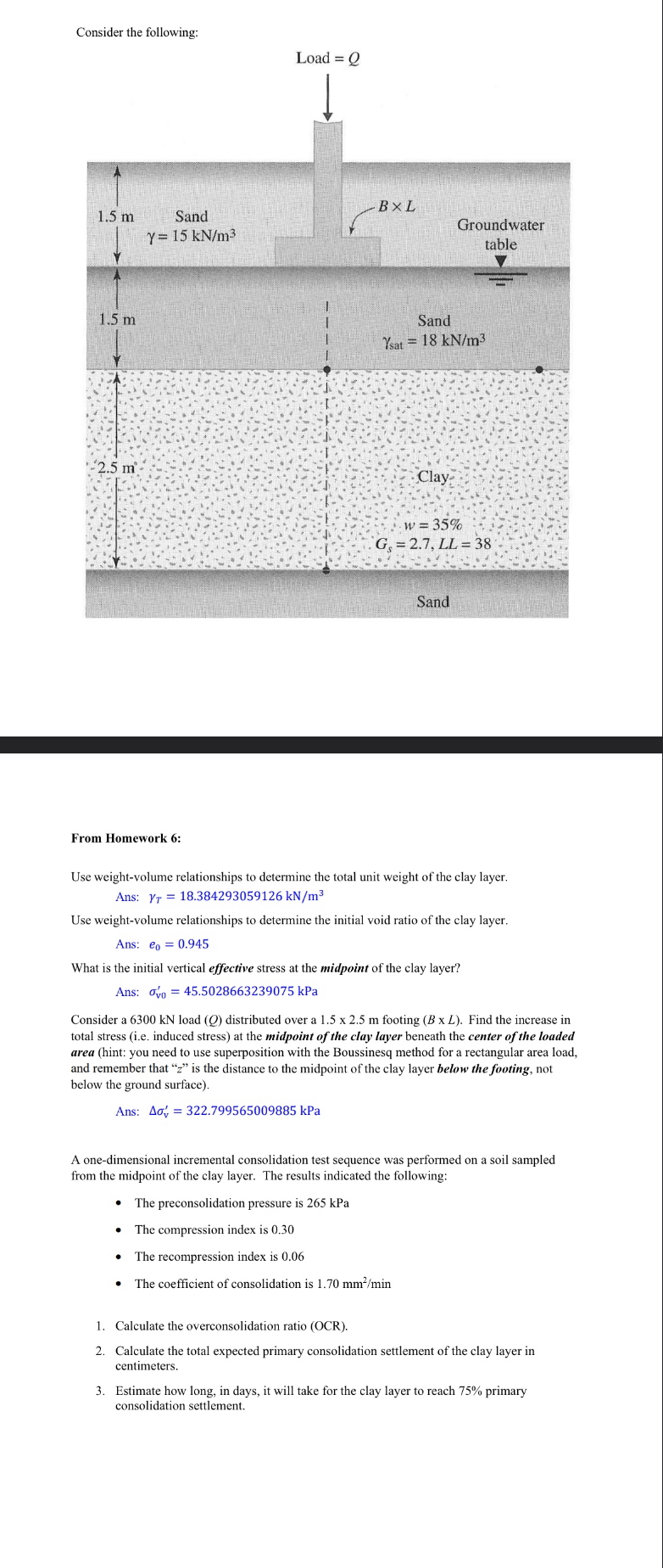 From Homework 6 : Use weight - volume