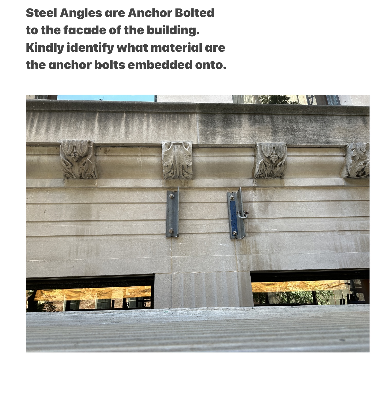 Kindly identify what material are the anchor