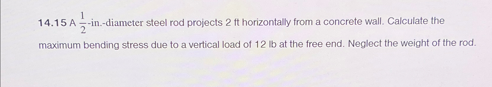 1 4 . 1 5 A 1 2 - in . - diameter steel rod