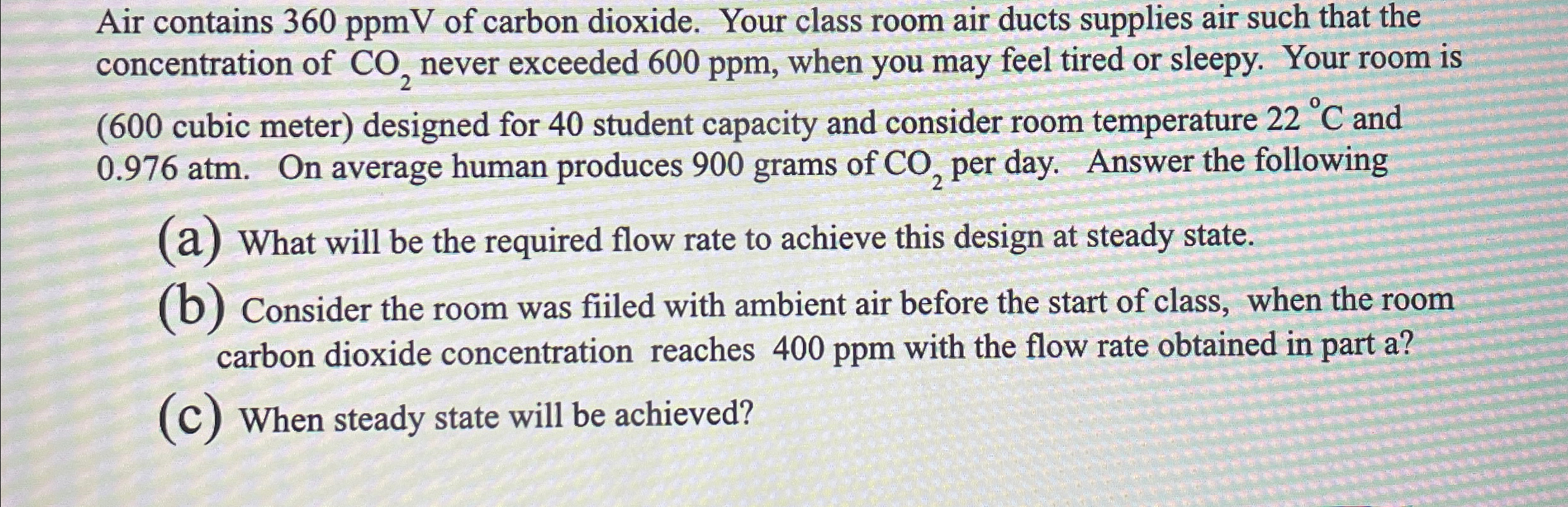 Air contains 3 6 0 p p m V of carbon dioxide.