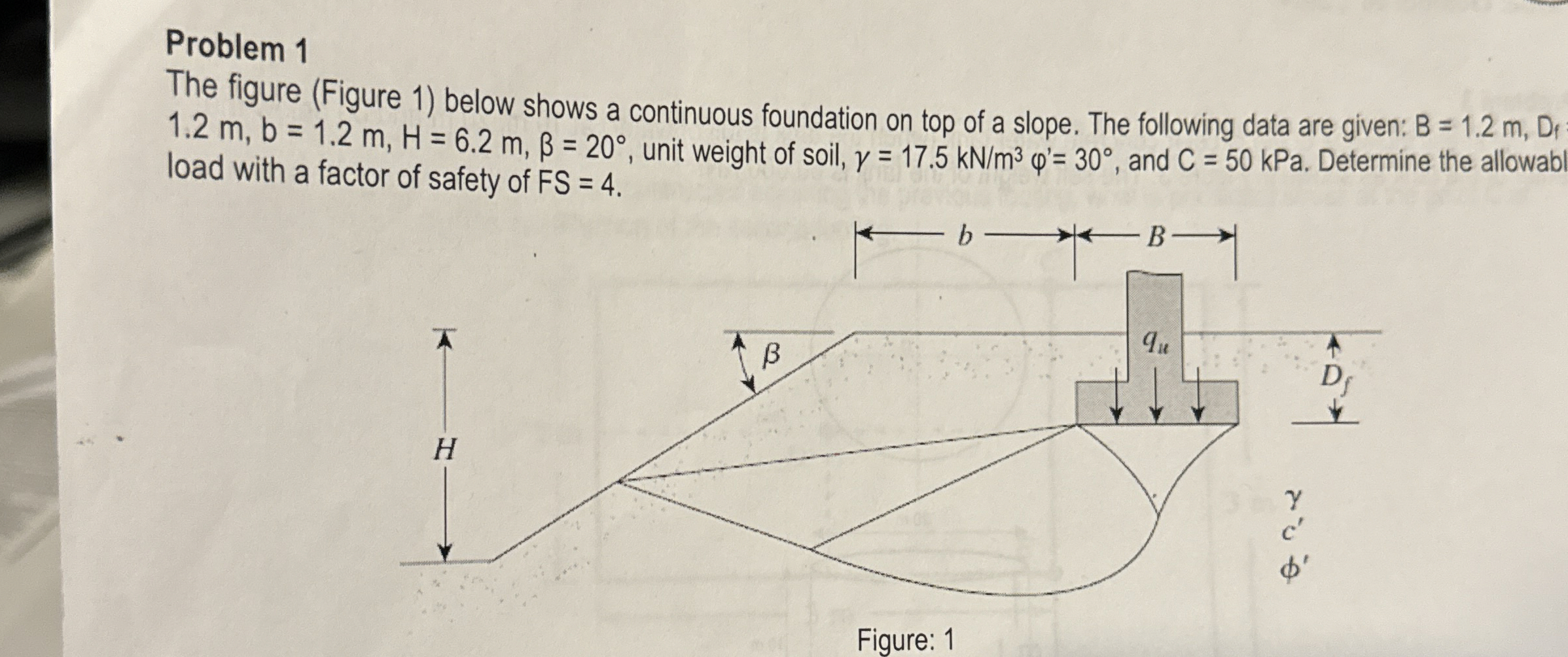 Problem 1 The figure ( Figure 1 ) below shows a