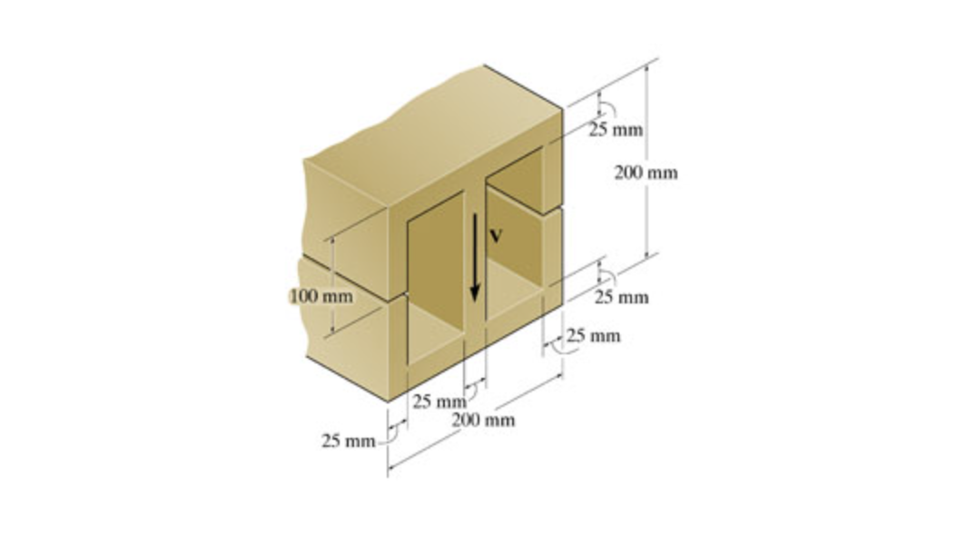 The beam i s slit longitudinally along both sides