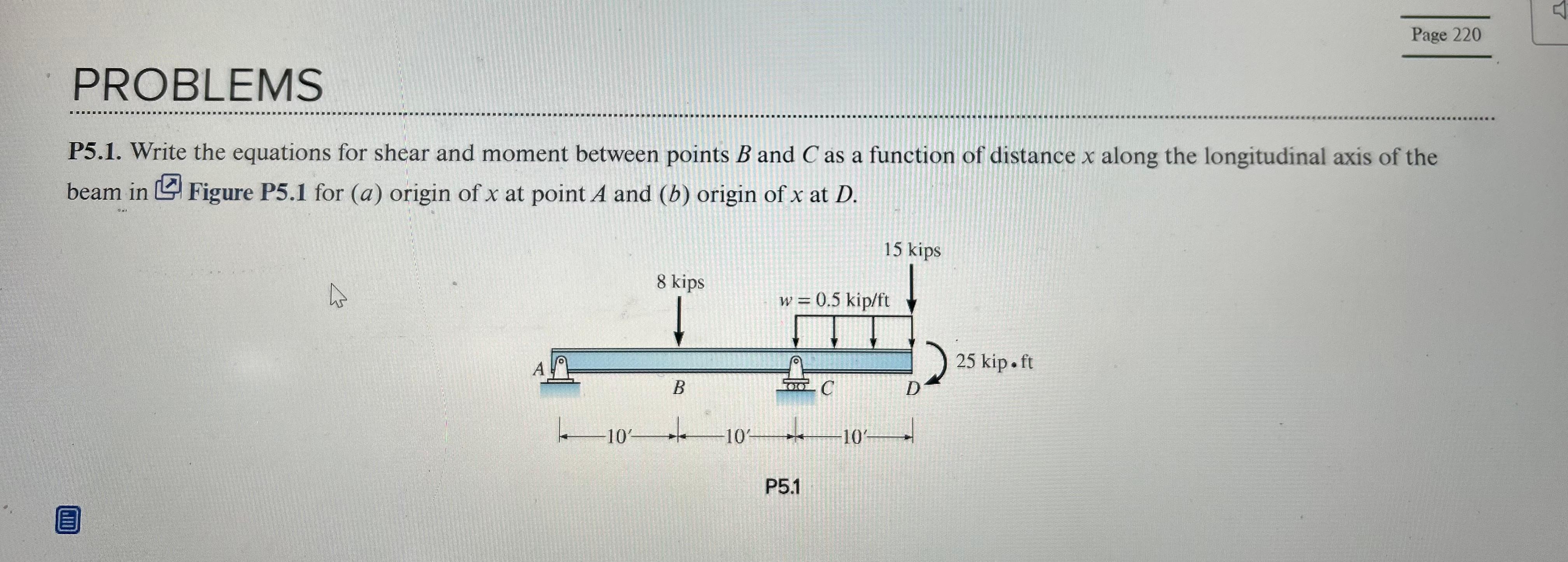 Page 2 2 0 PROBLEMS P 5 . 1 . Write the equations