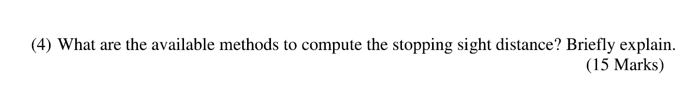 ( 4 ) What are the available methods to compute