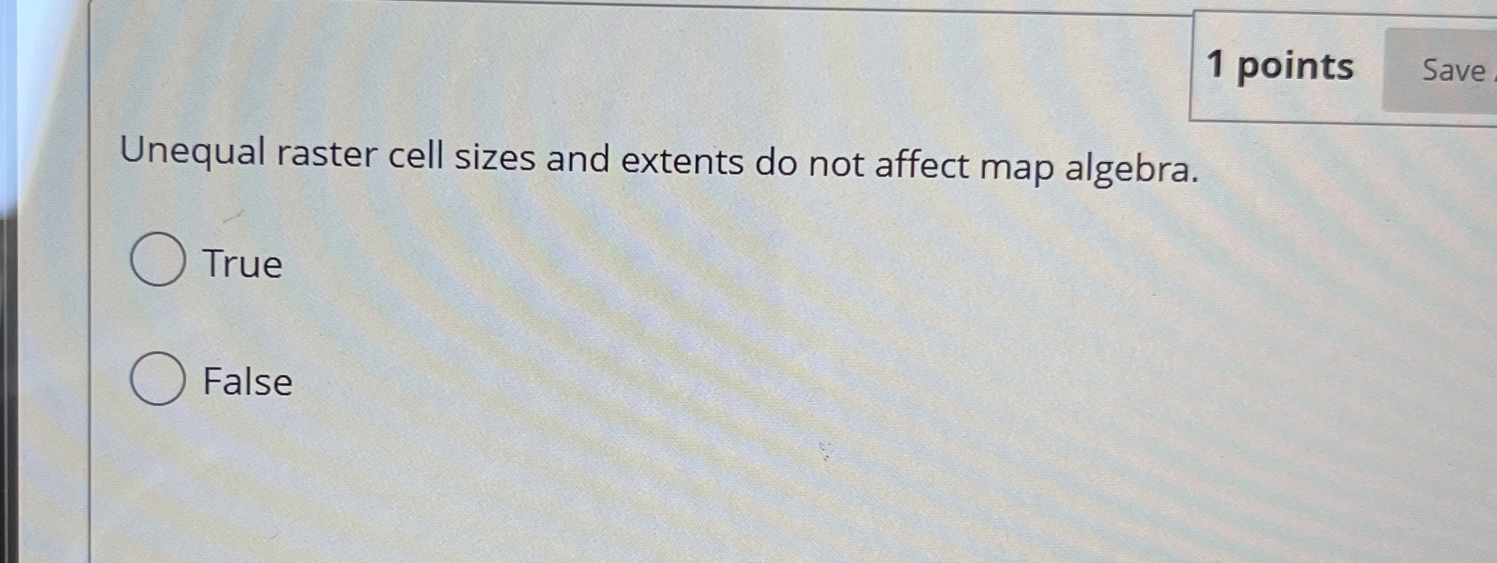 1 points Unequal raster cell sizes and extents do