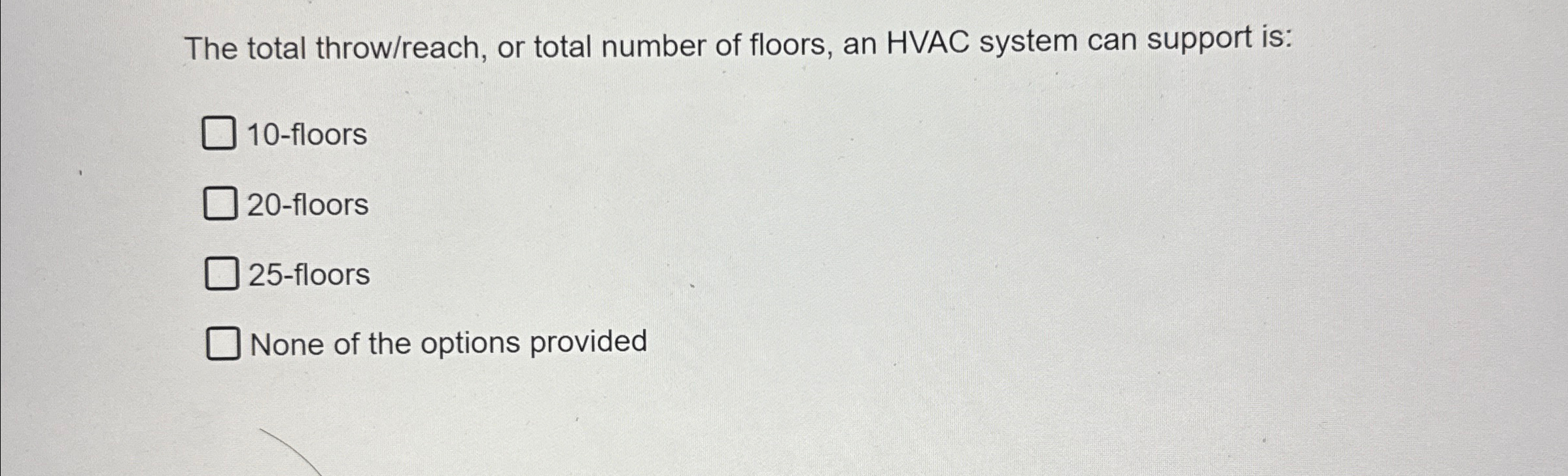 The total throw / reach , or total number of