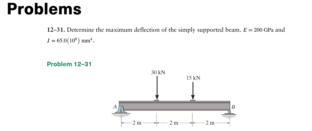 Problems 1 2 - 3 1 . Determine the maximum