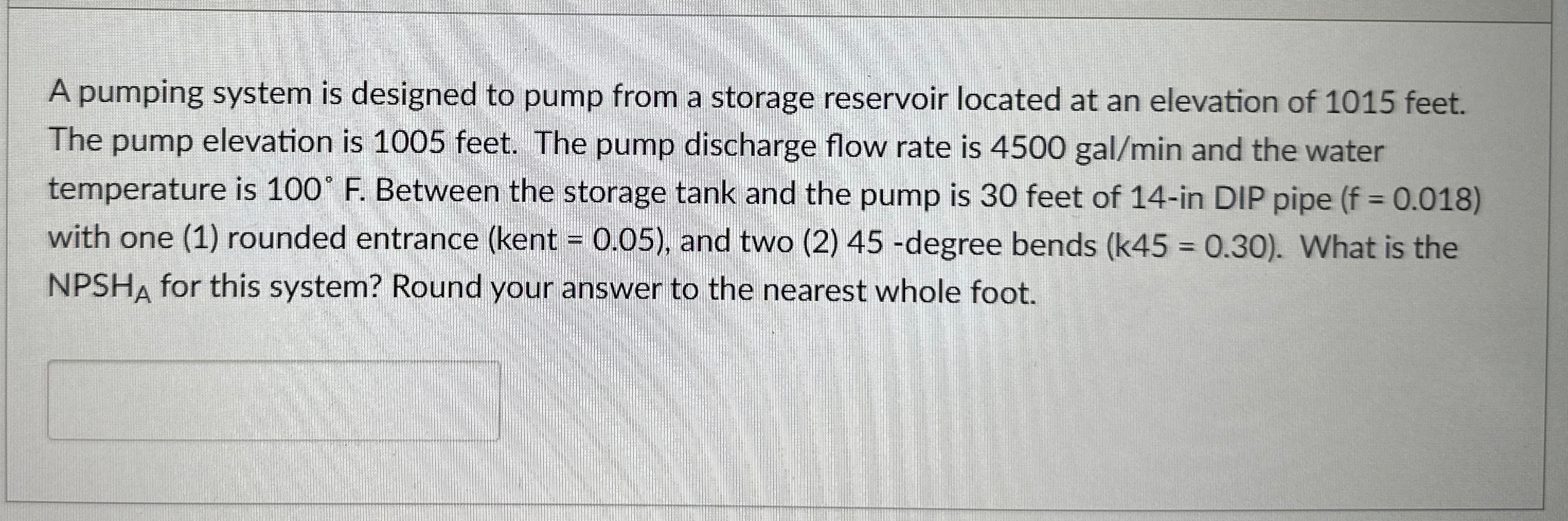 A pumping system is designed to pump from a