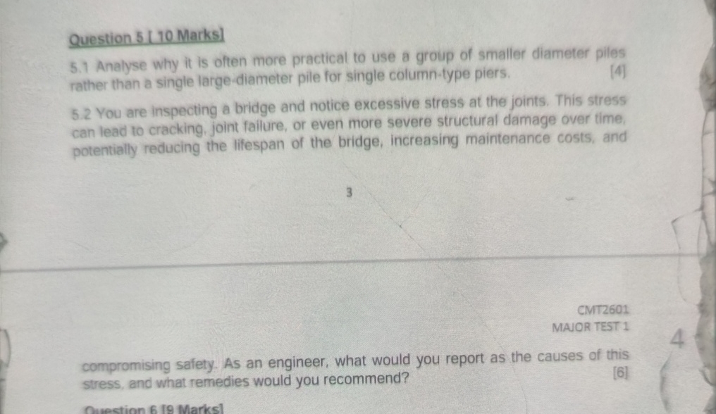 Question 5 [ 1 0 Marks ] 5 . 1 Analyse why it is