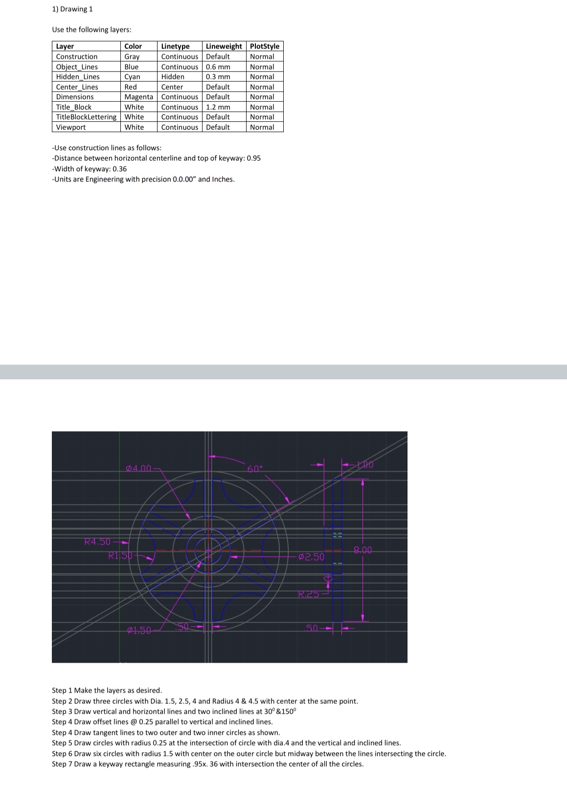 Please use autocad and send a dwg file Drawing 1