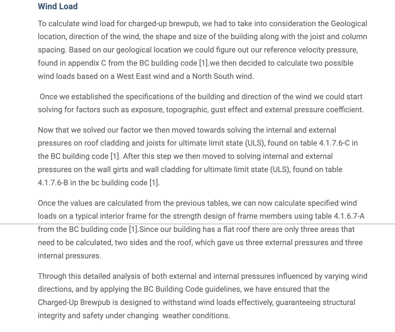 Wind Load To calculate wind load for charged - up
