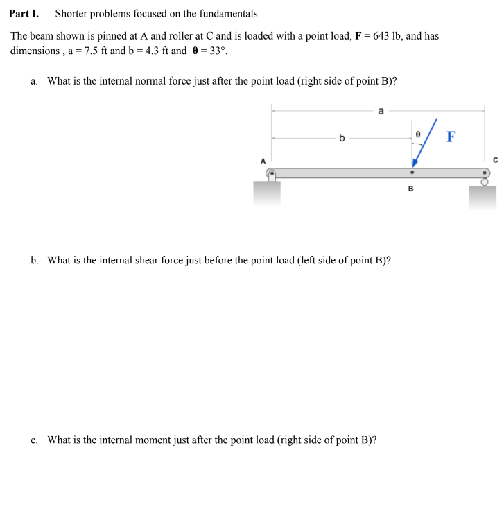 Part I. Shorter problems focused on the