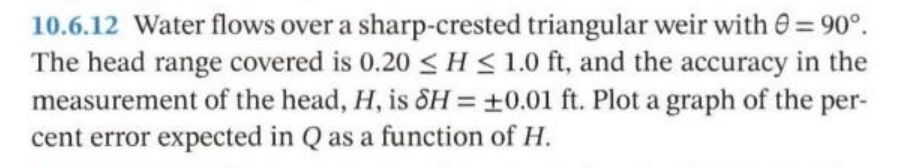 1 0 . 6 . 1 2 Water flows over a sharp - crested