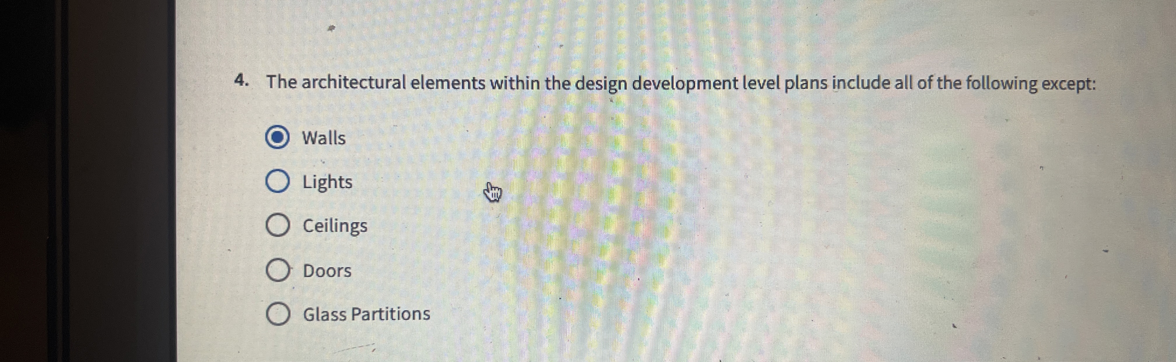 Which of the following is NOT one of the design