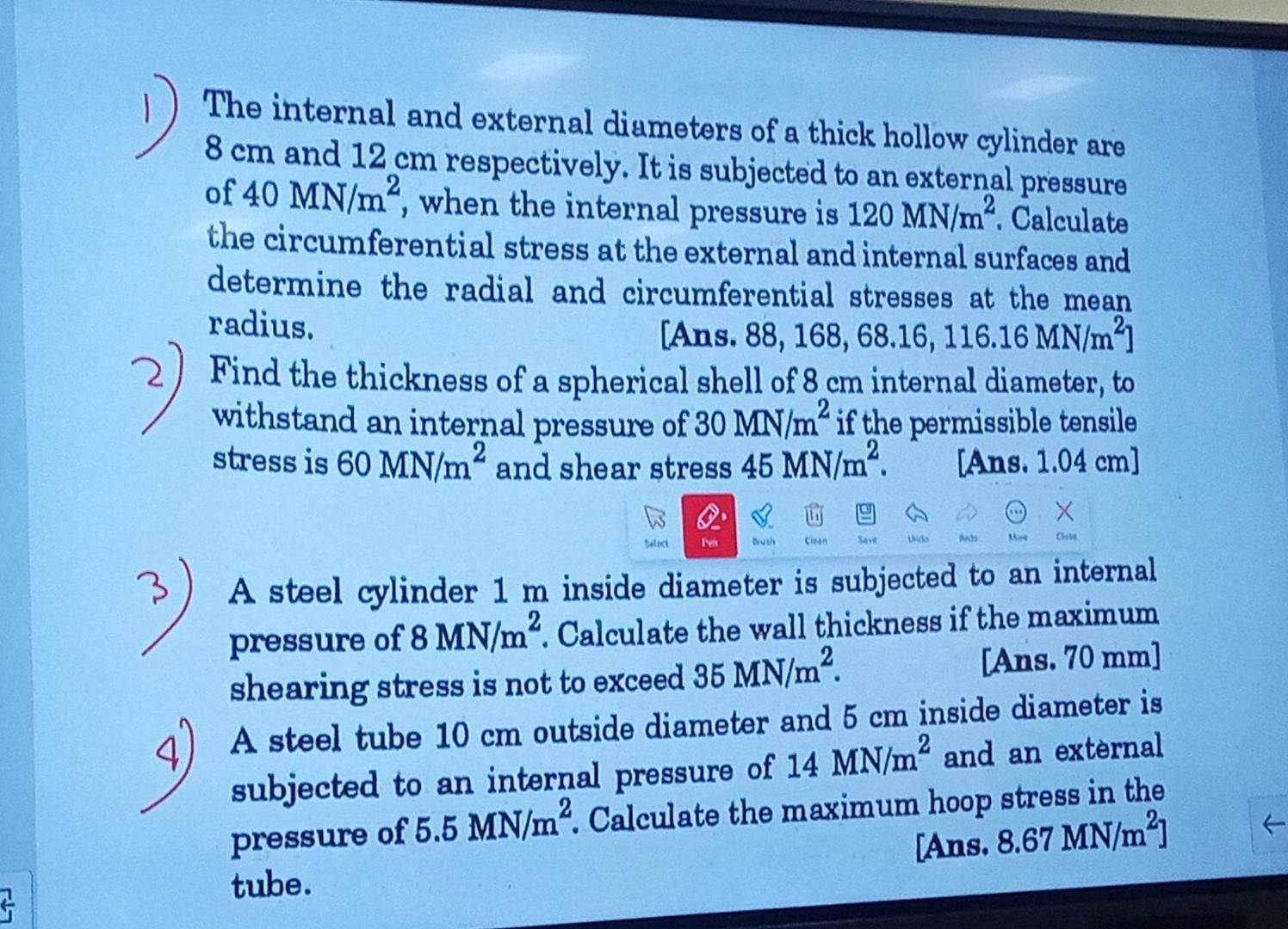 what will be the solution of these 4 numericals ?