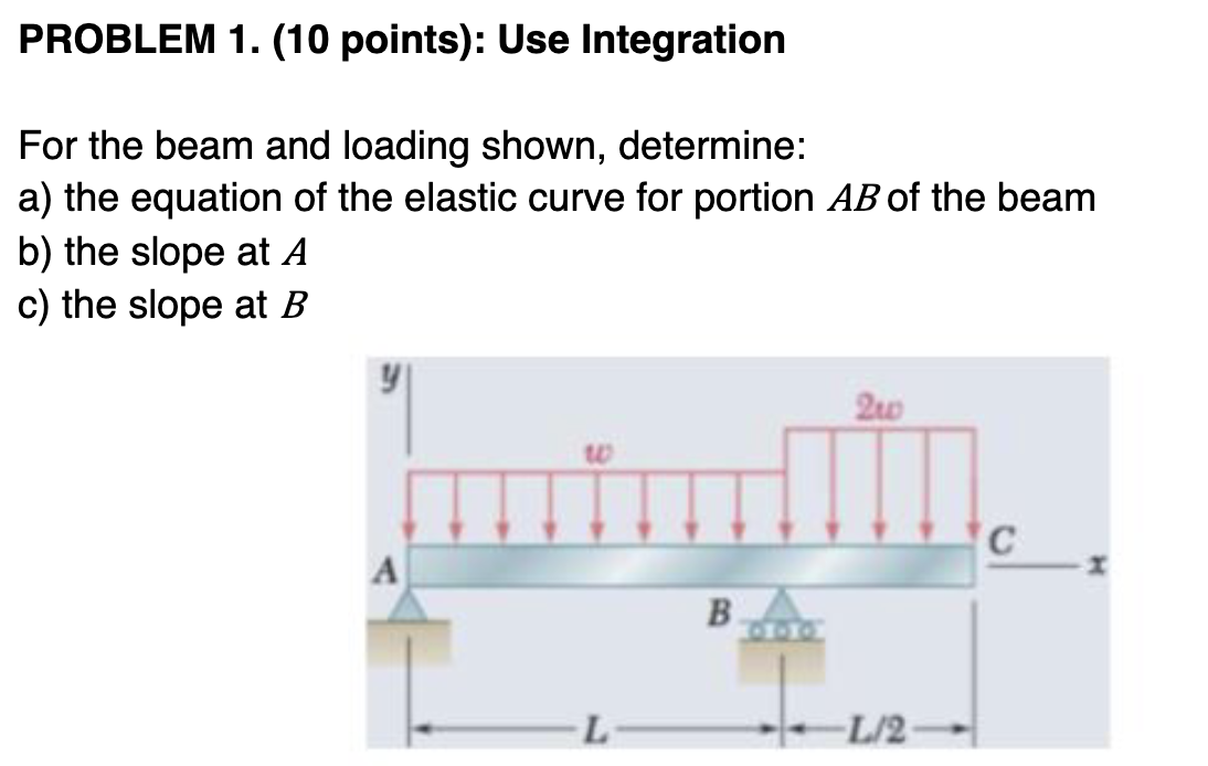 PROBLEM 1 . ( 1 0 points ) : Use Integration For