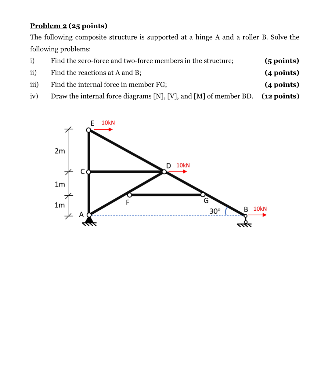 Problem 2 ( 2 5 points ) The following composite