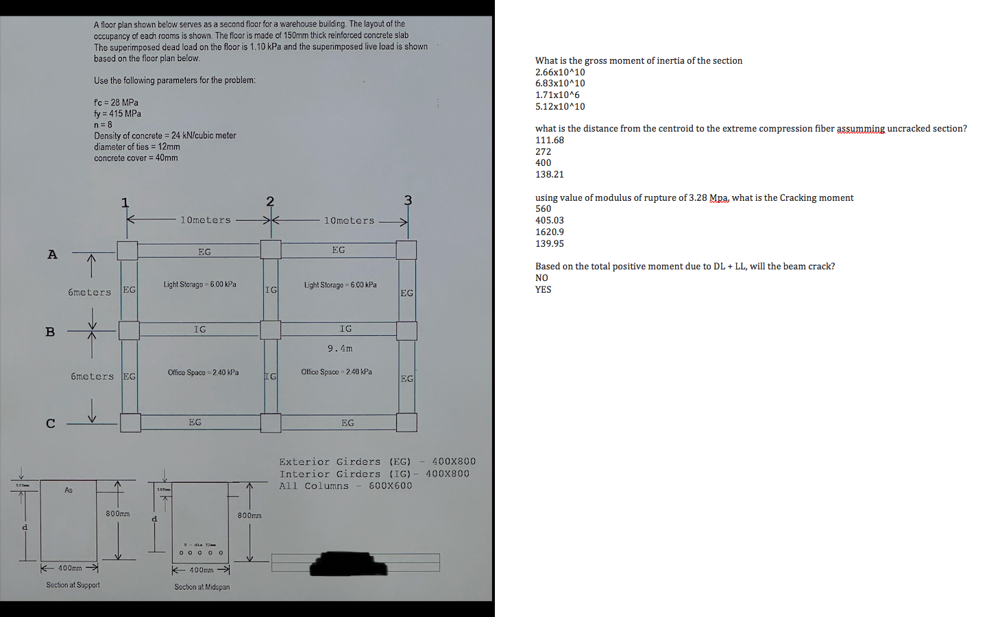 What is the gross moment of inertia of the