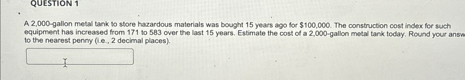 A 2 , 0 0 0 - gallon metal tank to store