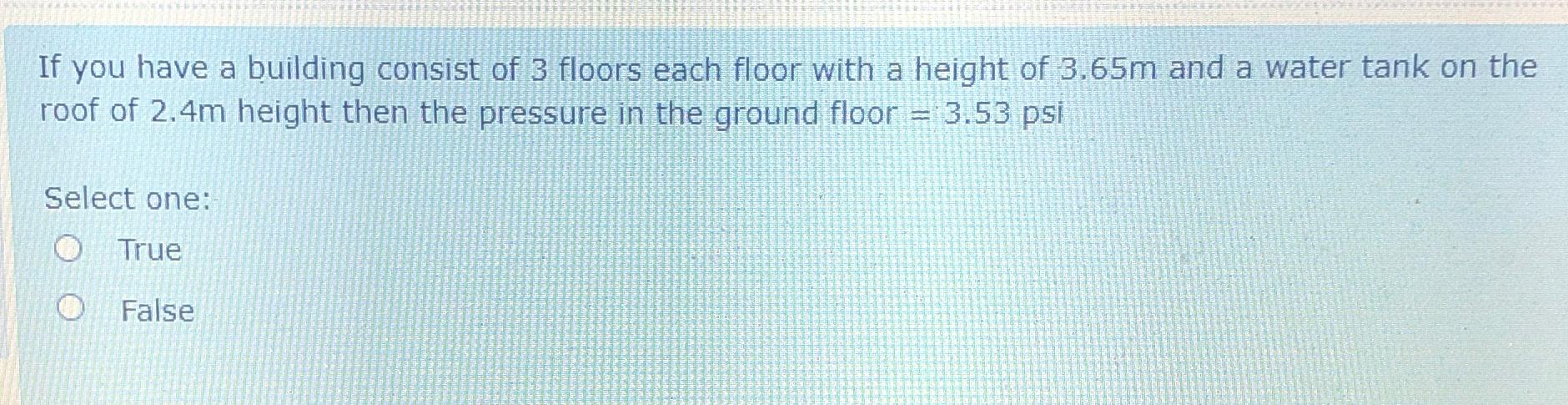 If you have a building consist of 3 floors each