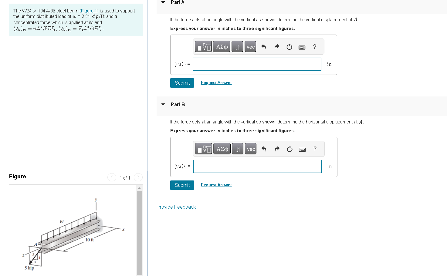 The W 2 4 1 0 4 A - 3 6 steel beam ( Figure 1 )