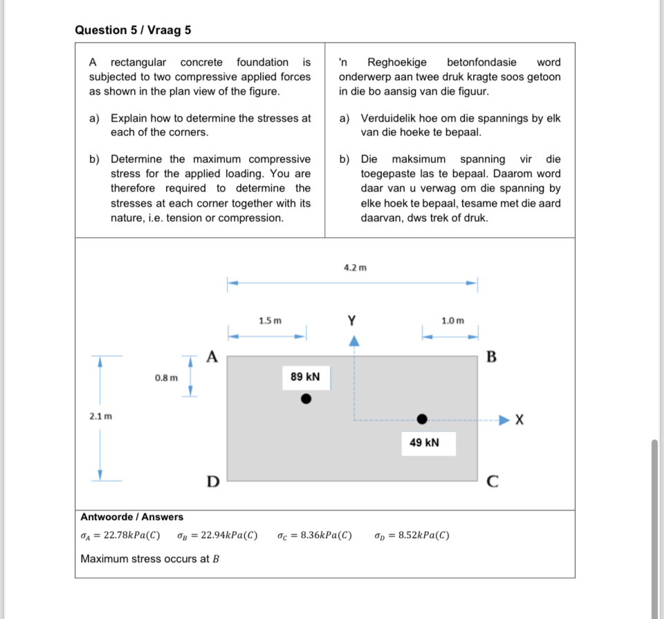 Question 5 / Vraag 5