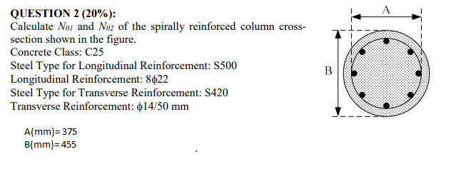 QUESTION 2 ( 2 0 % ) : Calculate N 0 I and N 0 2
