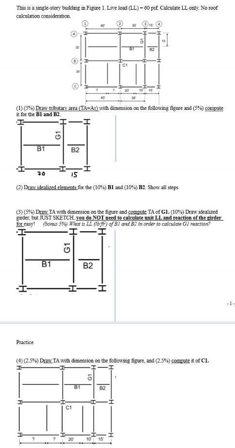 This is a single - story building in Figure 1 .