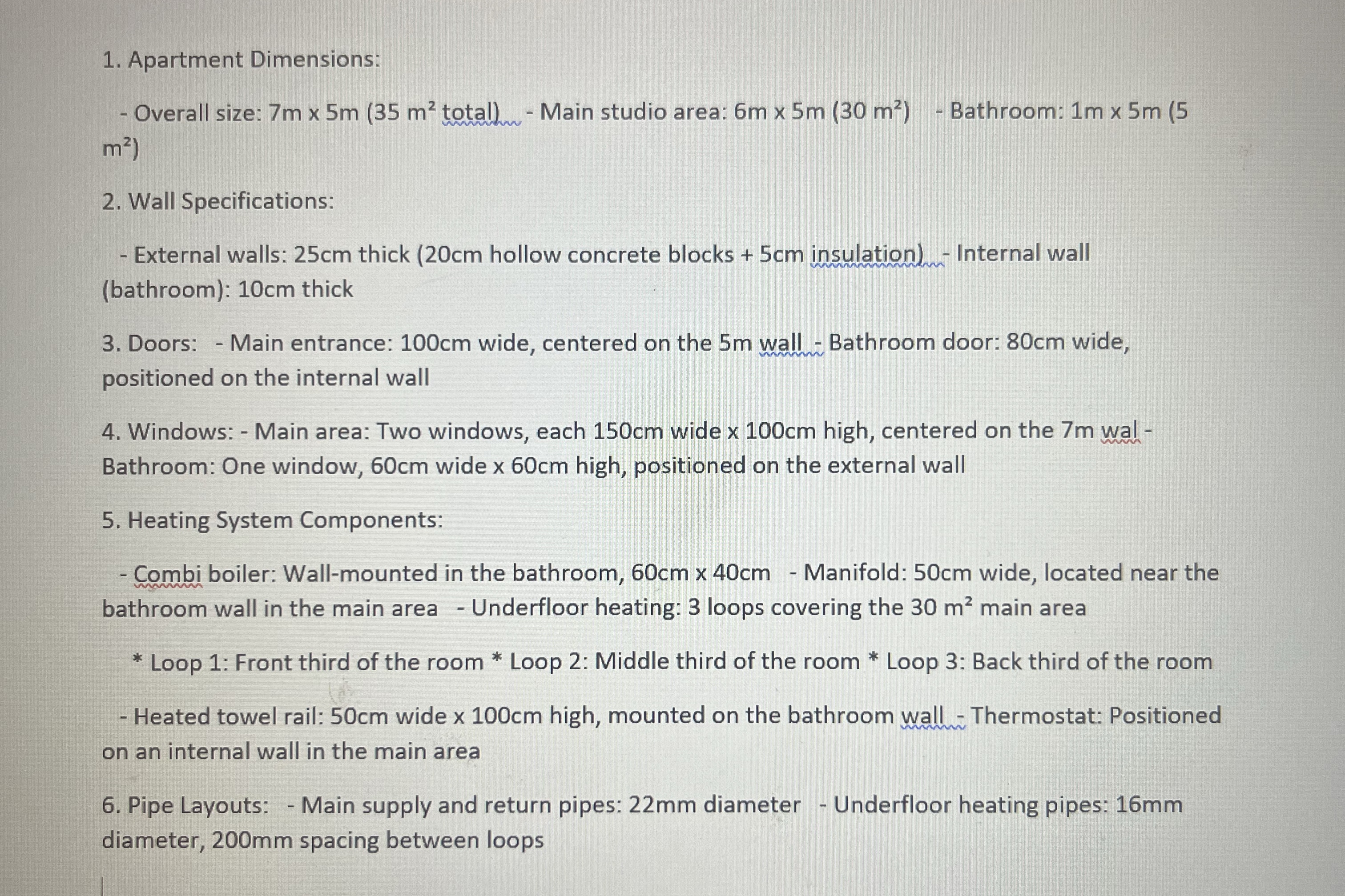 Based on this information given of the studio,