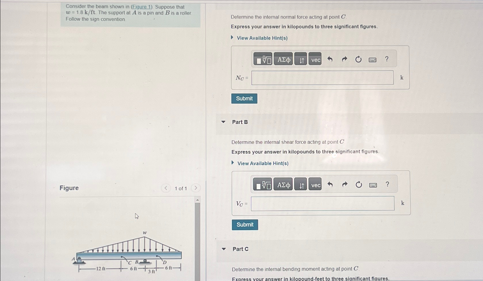 Consider the beam shown in ( Figure 1 ) Suppose