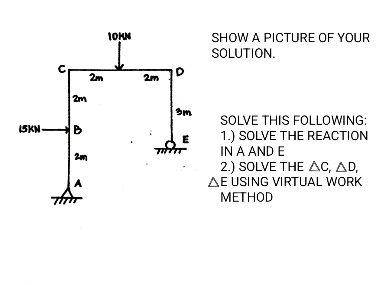 SHOW A PICTURE OF YOUR SOLUTION. SOLVE THIS