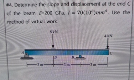 # 5 . Solve Prob. # 4 using Castigliano's theorem