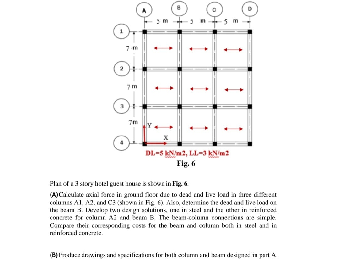 Plan of a 3 story hotel guest house is shown in