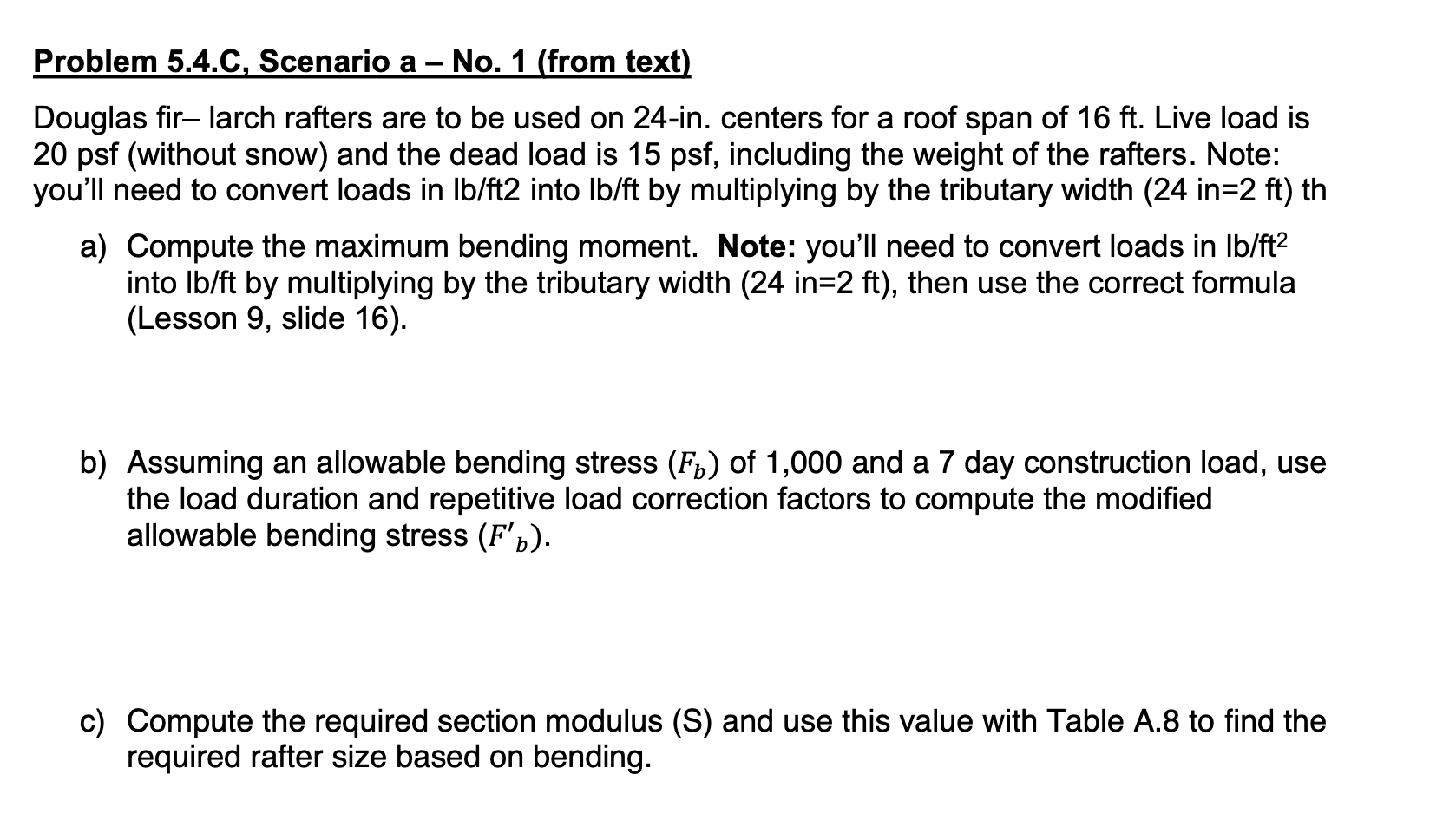 Problem 5 . 4 . C , Scenario a - No . 1 ( from