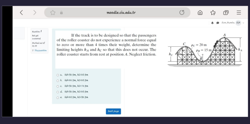 moodle, ciu.edu,tr Ker Murbe KM Buestion I het y
