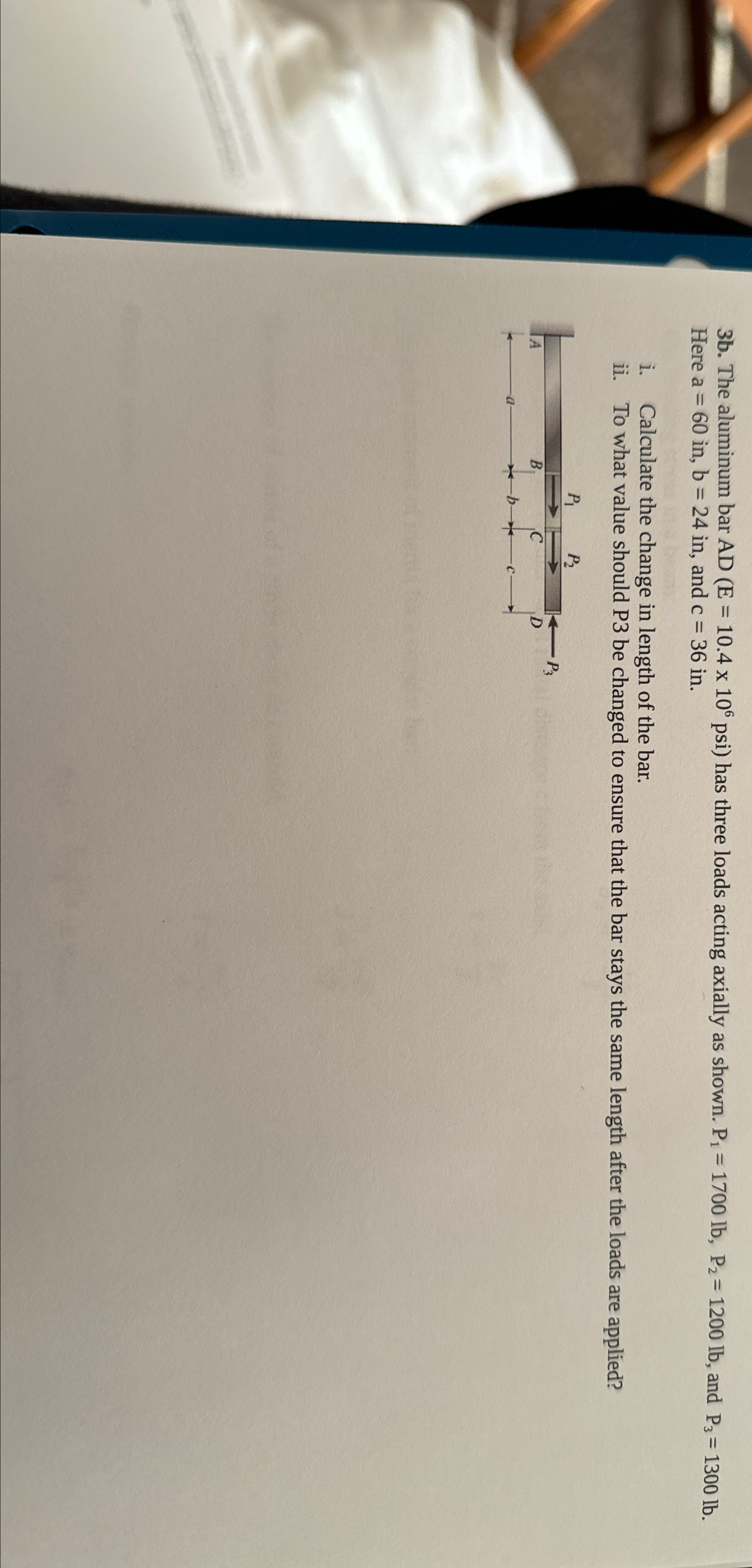 3 b . The aluminum bar ) = ( 1 0 . 4 1 0 6 has