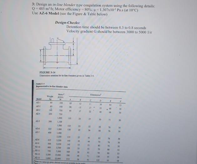 3 : Design an in - line blender type coagulation