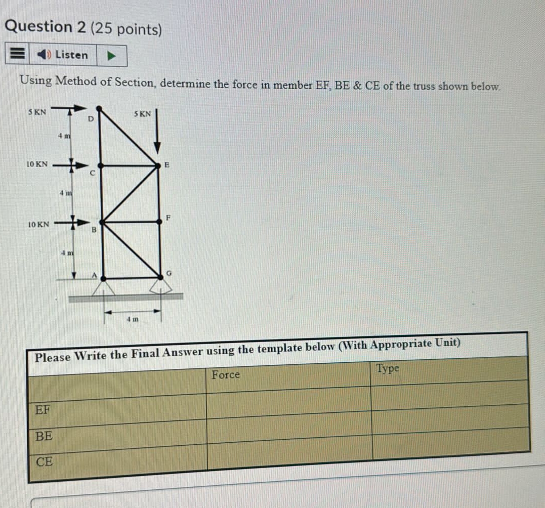 Question 2 ( 2 5 points ) Using Method of