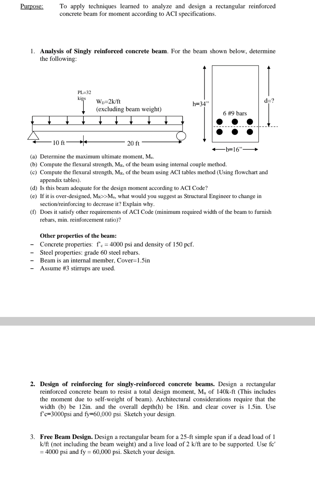 Purpose: To apply techniques learned to analyze