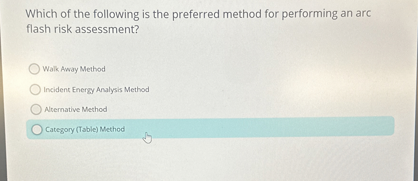 Which of the following is the preferred method
