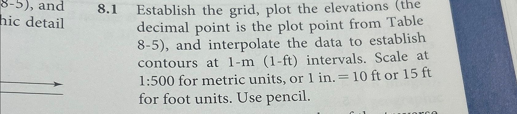 8 - 5 ) , and 8 . 1 Establish the grid, plot the