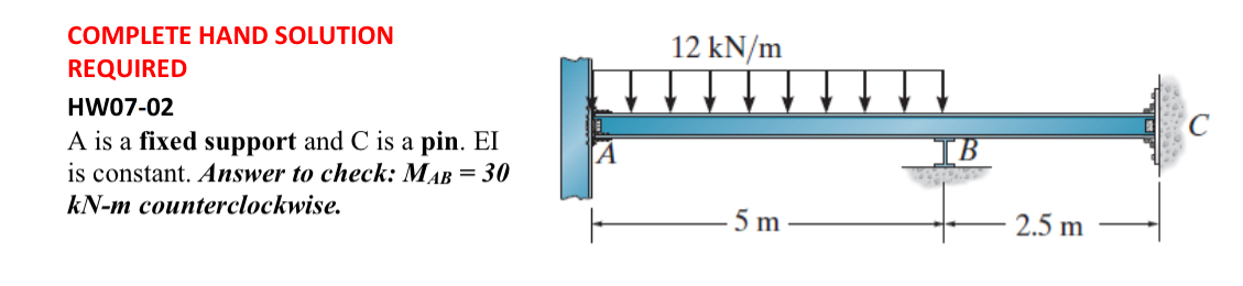 COMPLETE HAND SOLUTION REQUIRED HW 0 7 - 0 2 A is