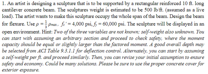 Please complete and sketch the design in full.