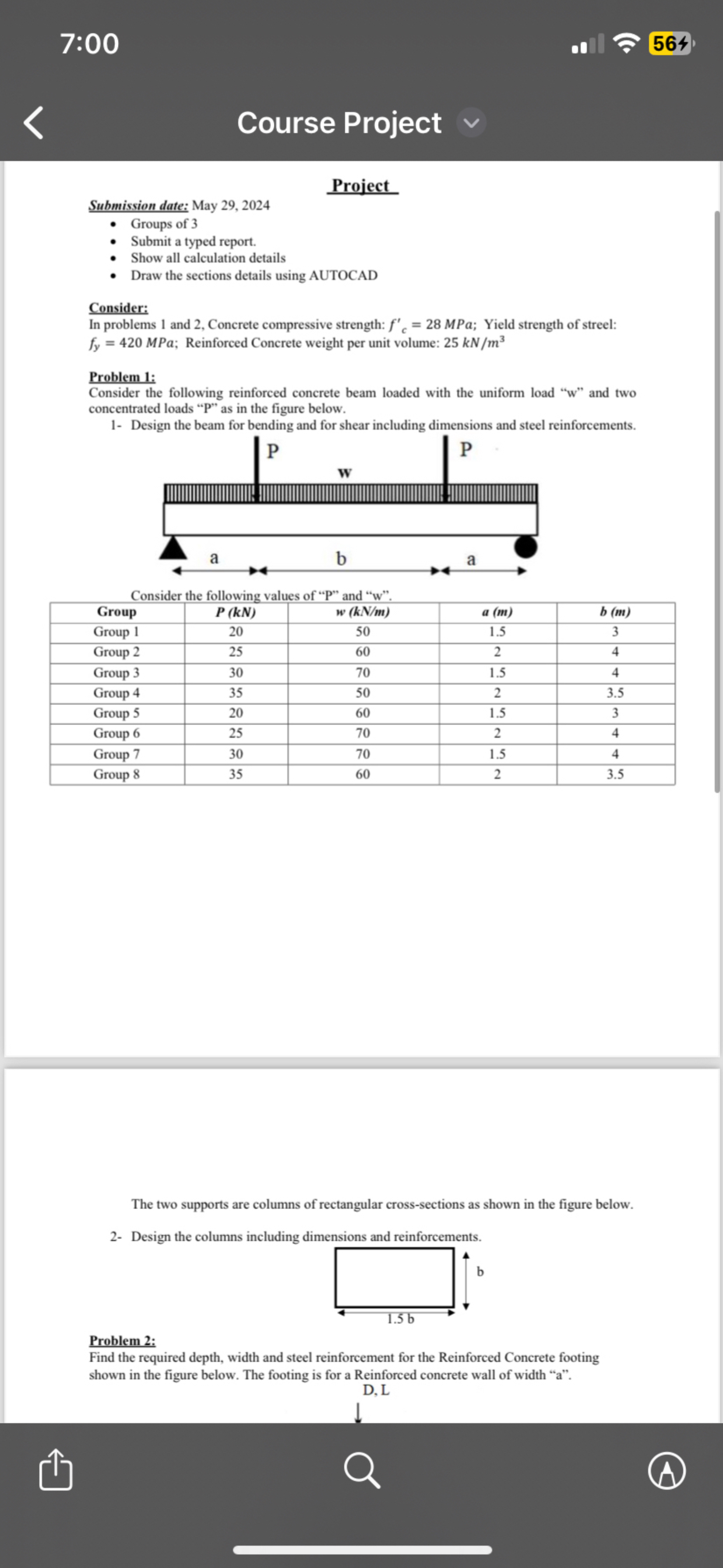 Consider: In problems 1 and 2 , Concrete