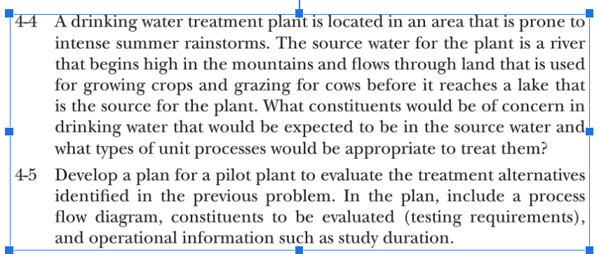 4 - 5 Develop a plan for a pilot plant to