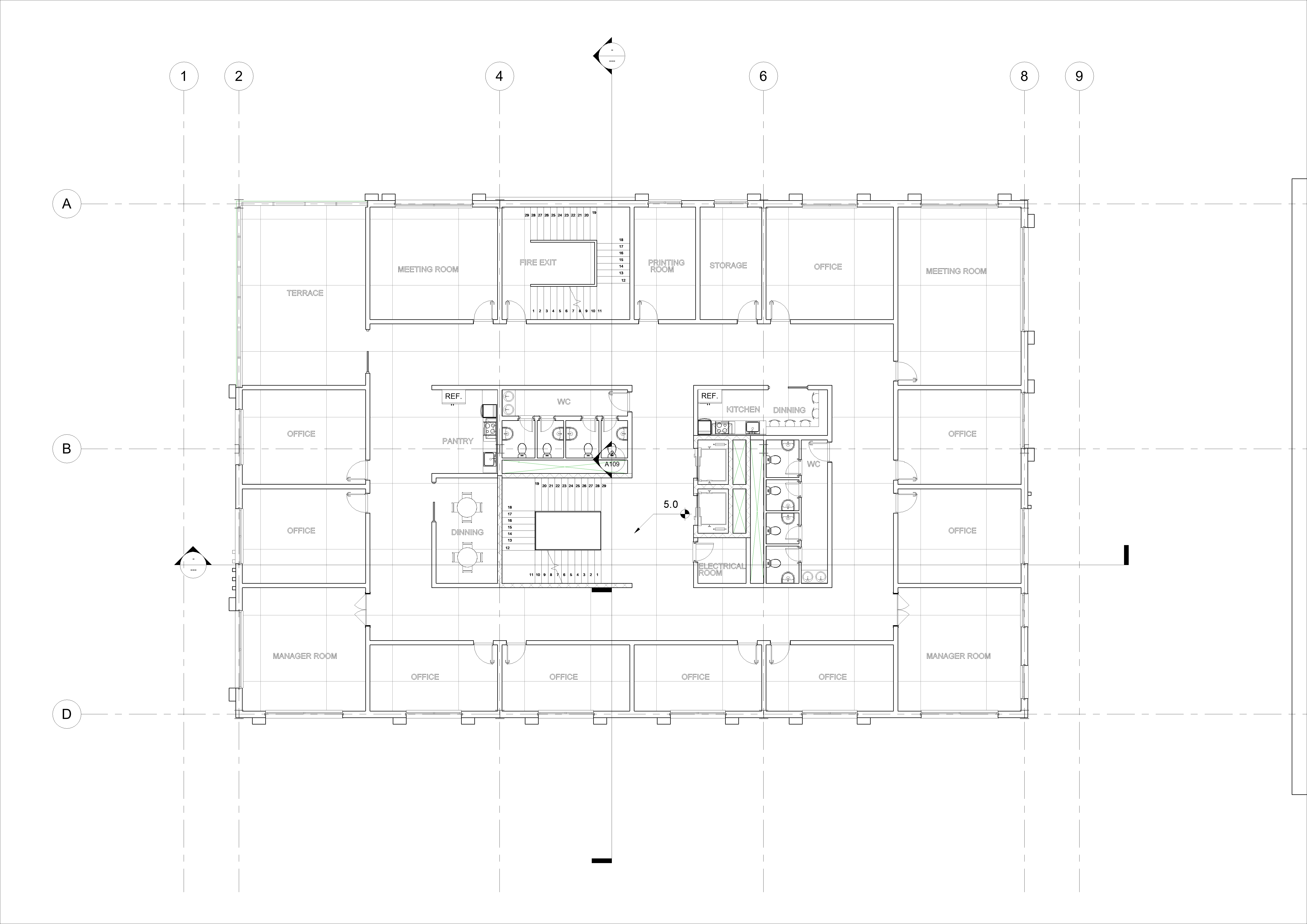 Calculate member sizes, develop connection