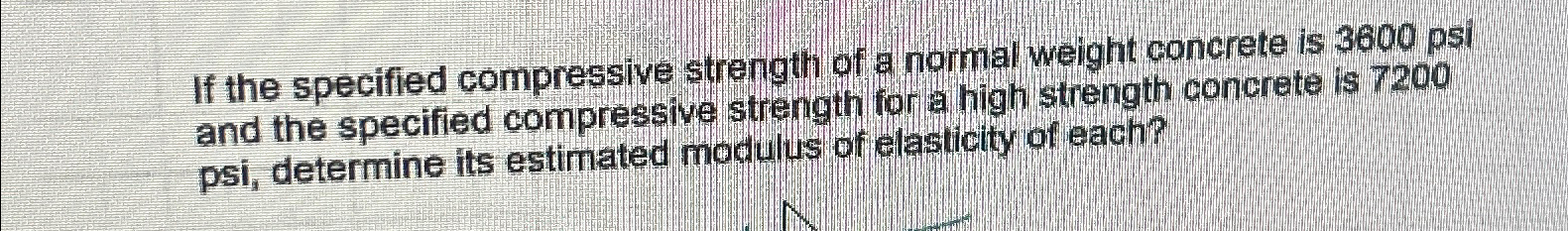 If the specified compressive strength of a nomal